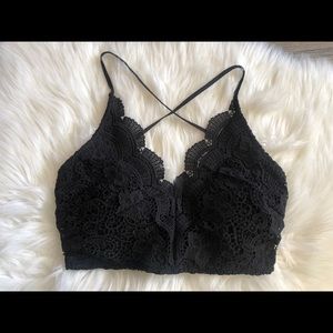 Black Crop Top / Bralette- Never Worn